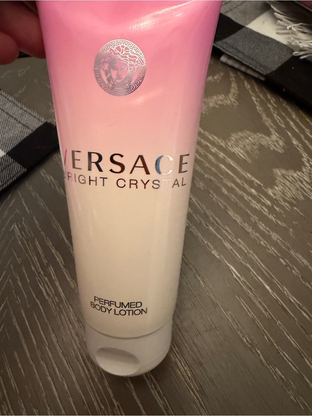 Versace Bright Crystal Body Lotion - Pink & Cream Gradient